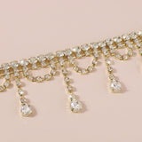 Maxbell Neckchain Fashion Decoration Exquisite Sexy Pendant for Wedding Party Bridal Aureate