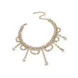 Maxbell Neckchain Fashion Decoration Exquisite Sexy Pendant for Wedding Party Bridal Aureate