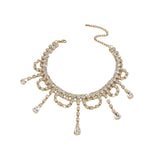 Maxbell Neckchain Fashion Decoration Exquisite Sexy Pendant for Wedding Party Bridal Aureate