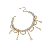 Maxbell Neckchain Fashion Decoration Exquisite Sexy Pendant for Wedding Party Bridal Aureate