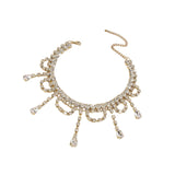 Maxbell Neckchain Fashion Decoration Exquisite Sexy Pendant for Wedding Party Bridal Aureate