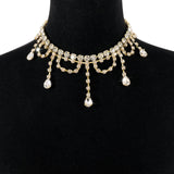 Maxbell Neckchain Fashion Decoration Exquisite Sexy Pendant for Wedding Party Bridal Aureate