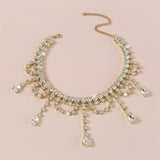 Maxbell Neckchain Fashion Decoration Exquisite Sexy Pendant for Wedding Party Bridal Aureate