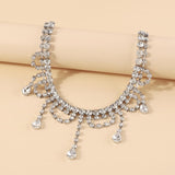 Maxbell Neckchain Fashion Decoration Exquisite Sexy Pendant for Wedding Party Bridal Argent