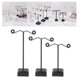 Maxbell Metal Support Acrylic Bottom Earring Organizer T Shape Versatile Size L