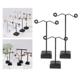 Maxbell Metal Support Acrylic Bottom Earring Organizer T Shape Versatile Size L