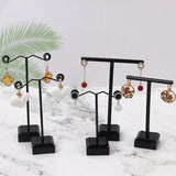Maxbell Metal Support Acrylic Bottom Earring Organizer T Shape Versatile Size L