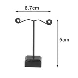 Maxbell Metal Support Acrylic Bottom Earring Organizer T Shape Versatile Size S