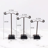 Maxbell Metal Support Acrylic Bottom Earring Organizer T Shape Versatile Size S