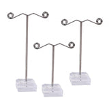 Maxbell 3 Pieces Earrings Display Stand Mini Earrings Storage Rack Girls Women