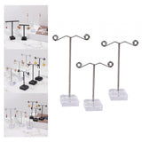 Maxbell 3 Pieces Earrings Display Stand Mini Earrings Storage Rack Girls Women