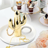 Maxbell Exquisite Cactus rings Holder Tray Creative for Countertop Earrings Bathroom Aureate