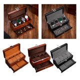 Maxbell Watch Box Container Wooden Practical Portable for Bracelet Watches Light Brown