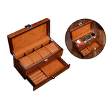 Maxbell Watch Box Container Wooden Practical Portable for Bracelet Watches Light Brown