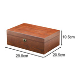 Maxbell Wooden Watch Box Watch Protection Birthday Gift Storage Box Bracelet Display 10 Pads