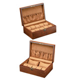 Maxbell Wooden Watch Box Watch Protection Birthday Gift Storage Box Bracelet Display 10 Pads