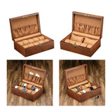 Maxbell Wooden Watch Box Watch Protection Birthday Gift Storage Box Bracelet Display 10 Pads