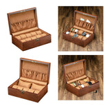 Maxbell Wooden Watch Box Watch Protection Birthday Gift Storage Box Bracelet Display 10 Pads