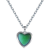 Maxbell Love Heart Mood Necklace Fashion with Photo Frame for Anniversary Women Her no Letters