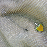 Maxbell Love Heart Mood Necklace Fashion with Photo Frame for Anniversary Women Her no Letters