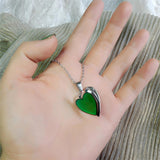 Maxbell Love Heart Mood Necklace Fashion with Photo Frame for Anniversary Women Her no Letters