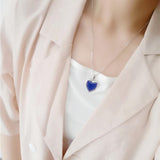 Maxbell Love Heart Mood Necklace Fashion with Photo Frame for Anniversary Women Her no Letters