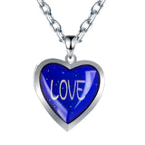 Maxbell Love Heart Mood Necklace Fashion with Photo Frame for Anniversary Women Her Love