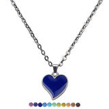 Maxbell Necklace Pendant Temperature Sensing Color Change Chain Jewellery for Prom