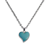 Maxbell Necklace Pendant Temperature Sensing Color Change Chain Jewellery for Prom