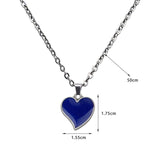 Maxbell Necklace Pendant Temperature Sensing Color Change Chain Jewellery for Prom