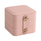 Maxbell Travel Jewelry Box Multifunctional Multi Layers Detachable for Ear Studs