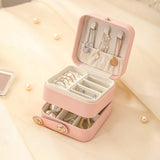 Maxbell Travel Jewelry Box Multifunctional Multi Layers Detachable for Ear Studs