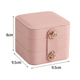 Maxbell Travel Jewelry Box Multifunctional Multi Layers Detachable for Ear Studs