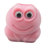 Maxbell Lovely Frog Ring Box Flocking Creative Cute for Earrings Engagement Birthday Pink