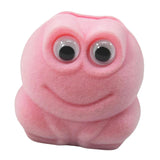 Maxbell Lovely Frog Ring Box Flocking Creative Cute for Earrings Engagement Birthday Pink