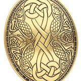 Maxbell Vintage Designed Oval Brooch Cloak Shawl Pin Sweater Accessories Fashionable Aureate