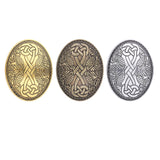 Maxbell Vintage Designed Oval Brooch Cloak Shawl Pin Sweater Accessories Fashionable Aureate