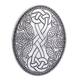 Maxbell Vintage Designed Oval Brooch Cloak Shawl Pin Sweater Accessories Fashionable Argent