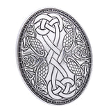 Maxbell Vintage Designed Oval Brooch Cloak Shawl Pin Sweater Accessories Fashionable Argent