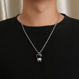 Maxbell Astronaut Pendant Necklace Necklace Chain Creative for Couples Boys Girls