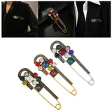 Maxbell Brooch Pin Sweater Shawl Clips Glitter for Ornament Christmas Women Girls Golden