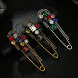 Maxbell Brooch Pin Sweater Shawl Clips Glitter for Ornament Christmas Women Girls Golden