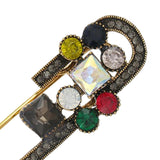 Maxbell Brooch Pin Sweater Shawl Clips Glitter for Ornament Christmas Women Girls Golden