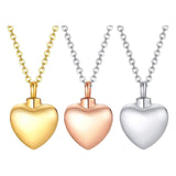 Maxbell Openable Memorial Urn Necklace Fashion Love Heart for Party Thanksgiving Day Golden