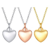 Maxbell Openable Memorial Urn Necklace Fashion Love Heart for Party Thanksgiving Day Golden