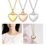 Maxbell Openable Memorial Urn Necklace Fashion Love Heart for Party Thanksgiving Day Golden