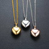 Maxbell Openable Memorial Urn Necklace Fashion Love Heart for Party Thanksgiving Day Golden