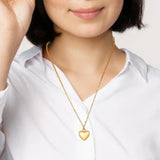 Maxbell Openable Memorial Urn Necklace Fashion Love Heart for Party Thanksgiving Day Golden