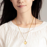 Maxbell Openable Memorial Urn Necklace Fashion Love Heart for Party Thanksgiving Day Golden