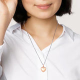 Maxbell Openable Memorial Urn Necklace Fashion Love Heart for Party Thanksgiving Day Rose Golden